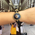  Shop Authentic Versace Palazzo Empire Black Dial Black Leather Strap Watch for Women - VCO020017 - Luxxuri