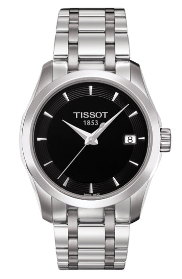  Shop Authentic Tissot T Trend Couturier Lady Black Dial Silver Steel Strap Watch For Women - T035.210.11.051.00 - Luxxuri