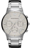  Shop Authentic Emporio Armani Renato Chronograph Cream Dial Silver Steel Strap Watch For Men - AR2458 - Luxxuri