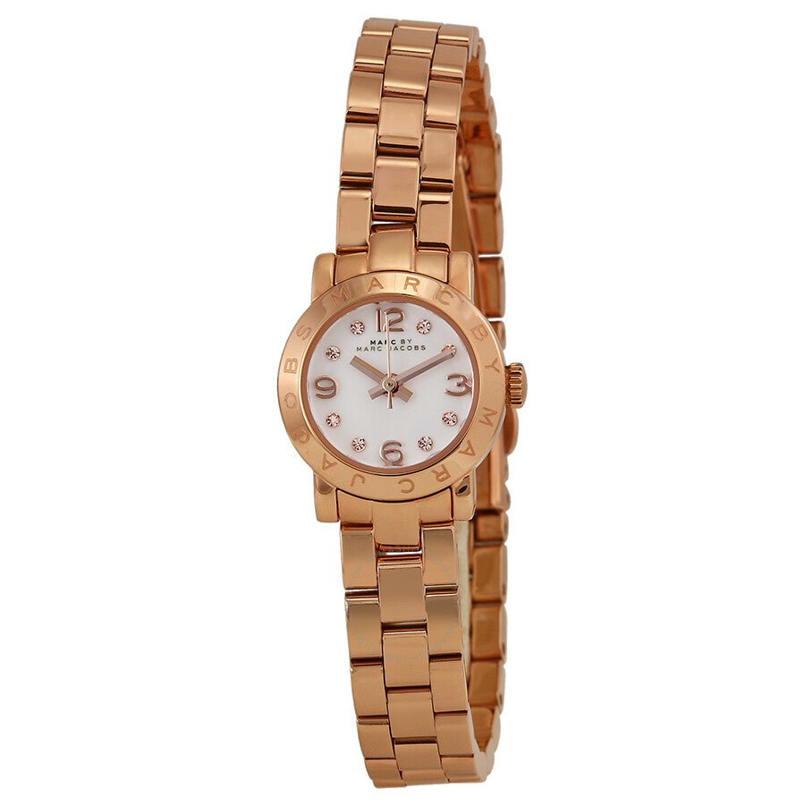  Shop Authentic Marc Jacobs Amy White Dial Rose Gold Steel Strap Watch for Women - MBM3227 - Luxxuri
