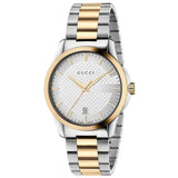  Shop Authentic Gucci G Timeless Silver Dial Two Tone Steel Strap Watch For Men - YA126474 - Luxxuri