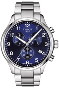 Tissot T Sport Chrono XL Classic Blue Dial Silver Steel Strap Watch For Men - T116.617.11.047.01