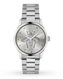  Shop Authentic Gucci G Timeless Silver Dial Silver Steel Strap Watch For Women - YA1264126 - Luxxuri