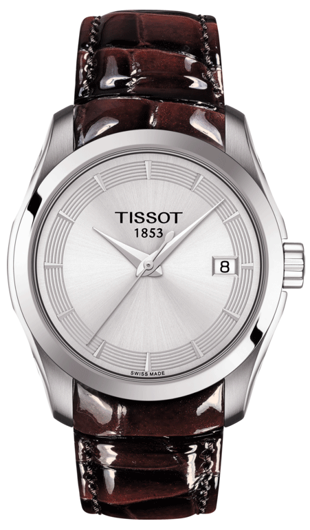  Shop Authentic Tissot T Classic Couturier Quartz Silver Dial Watch For Women - T035.210.16.031.03 - Luxxuri