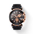 Tissot T Race Chronograph Black Dial Black Silicone Strap Watch For Men - T115.417.37.051.00