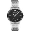 Shop Authentic Emporio Armani Kappa Black Dial Silver Steel Strap Watch For Men - AR11152 - Luxxuri