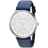  Shop Authentic Emporio Armani Renato White DIal Blue Leather Strap Watch For Men - AR11119 - Luxxuri