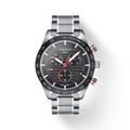 Tissot T Sport PRS 516 Chronograph Black Dial Silver Steel Strap Watch For Men - T100.417.11.051.01