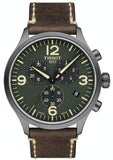  Shop Authentic Tissot T Sport Chrono XL Green Dial Brown Leather Strap Watch For Men - T116.617.36.097.00 - Luxxuri