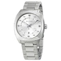  Shop Authentic Gucci GG2570 Silver Dial Silver Steel Strap Watch For Men - YA142308 - Luxxuri