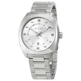  Shop Authentic Gucci GG2570 Silver Dial Silver Steel Strap Watch For Men - YA142308 - Luxxuri