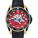  Shop Authentic Gucci Dive Quartz Red Dial Black Rubber Strap Watch For Men - YA136325 - Luxxuri