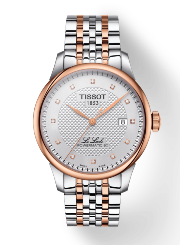  Shop Authentic Tissot Le Locle Powermatic 80 Diamonds Silver Dial Two Tone Steel Strap Watch For Men - T006.407.22.036.01 - Luxxuri