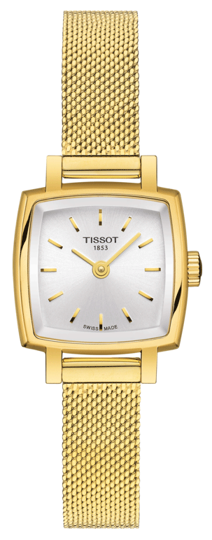  Shop Authentic Tissot Lovely Square Silver Dial Gold Mesh Bracelet Watch For Women - T058.109.33.031.00 - Luxxuri