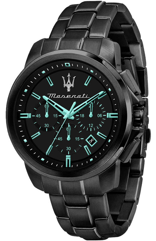  Shop Authentic Maserati Successo Aqua Edition Black Dial Stainless Steel Strap Watch For Men - R8873644003 - Luxxuri