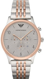  Shop Authentic Emporio Armani Beta Chronograph Grey Dial Two Tone Steel Strap Watch For Men - AR1864 - Luxxuri
