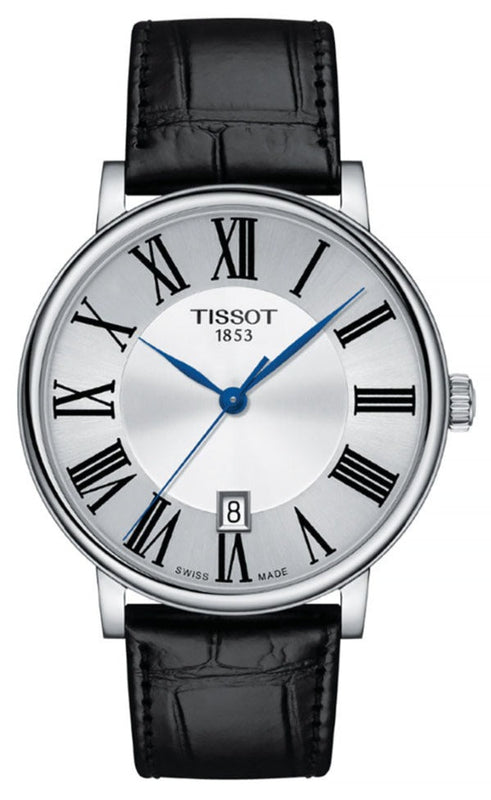  Shop Authentic Tissot Carson Premium Silver Dial Black Leather Strap Watch For Men - T122.410.16.033.00 - Luxxuri