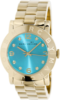  Shop Authentic Marc Jacobs Amy Blue Dial Gold Steel Strap Watch for Women - MBM3220 - Luxxuri