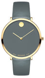  Shop Authentic Movado 70th Anniversary Special Edition Grey Dial Grey Leather Strap Watch For Women - 0607140 - Luxxuri