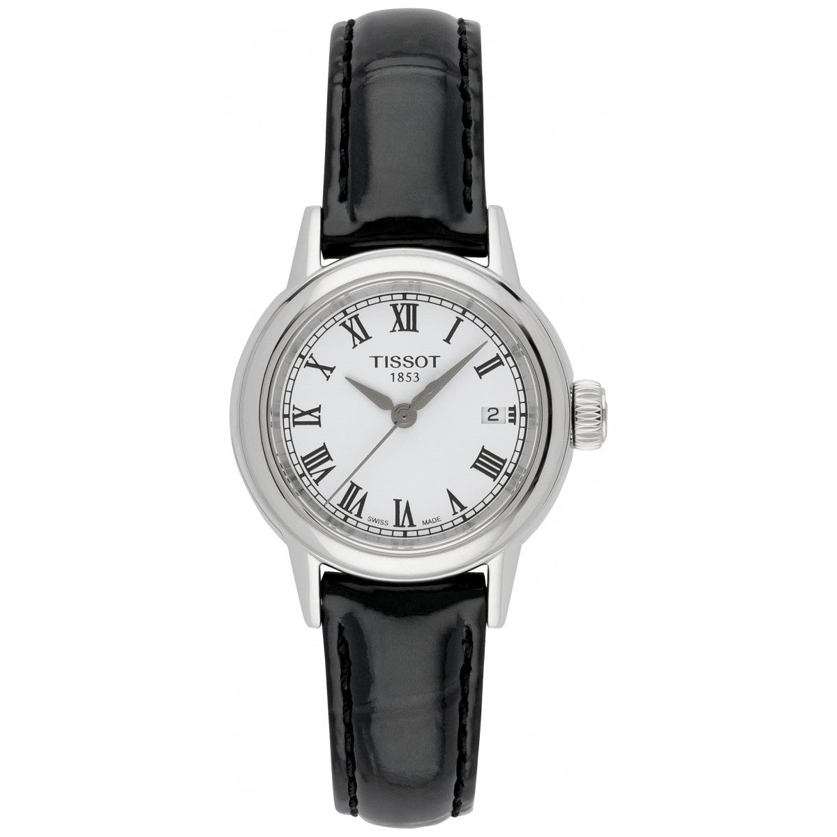 Tissot T Classic Carson White Dial Brown Leather Strap Watch For Women - T085.210.16.013.00
