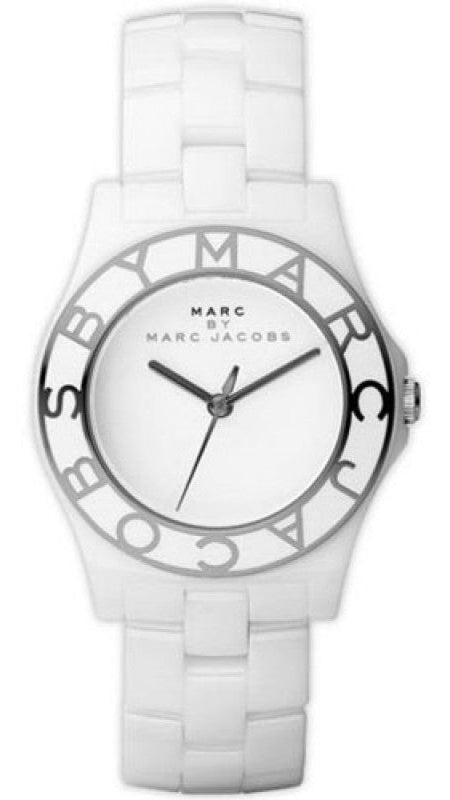  Shop Authentic Marc Jacobs Marc White Dial White Ceramic Strap Watch for Women - MBM9500 - Luxxuri