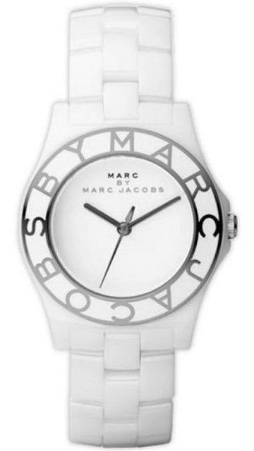  Shop Authentic Marc Jacobs Marc White Dial White Ceramic Strap Watch for Women - MBM9500 - Luxxuri