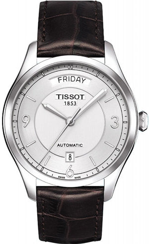  Shop Authentic Tissot T Classic T One Automatic Silver Dial Brown Leather Strap Watch For Men - T038.430.16.037.00 - Luxxuri