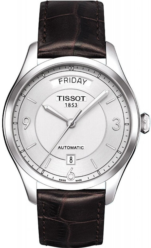  Shop Authentic Tissot T Classic T One Automatic Silver Dial Brown Leather Strap Watch For Men - T038.430.16.037.00 - Luxxuri