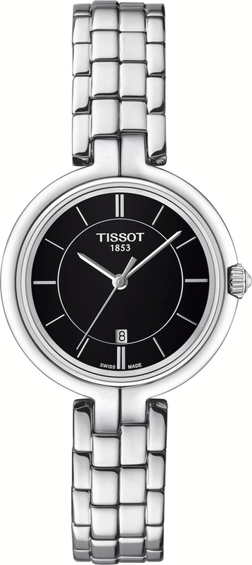  Shop Authentic Tissot T Trend Flamingo Black Dial Silver Steel Strap Watch For Women - T094.210.11.051.00 - Luxxuri