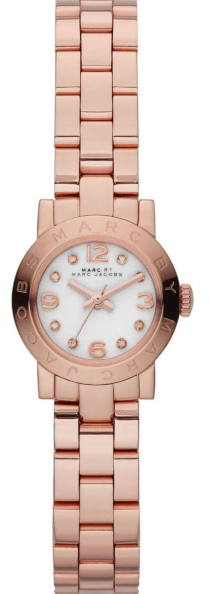  Shop Authentic Marc Jacobs Amy White Dial Rose Gold Steel Strap Watch for Women - MBM8613 - Luxxuri