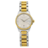  Shop Authentic Gucci G Timeless Silver Dial Two Tone Steel Strap Watch For Women - YA126563 - Luxxuri