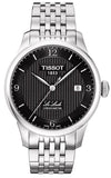 Tissot Le Locle Automatic Black Dial Silver Steel Strap Watch For Men - T006.408.11.057.00