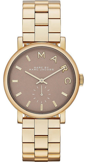  Shop Authentic Marc Jacobs Baker Grey Dial Gold Steel Strap Watch for Women - MBM3281 - Luxxuri