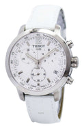  Shop Authentic Tissot PRC 200 Chronograph White Dial White Leather Strap Watch For Men - T055.417.16.017.00 - Luxxuri