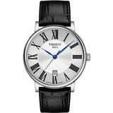  Shop Authentic Tissot Carson Premium Silver Dial Black Leather Strap Watch For Men - T122.410.16.033.00 - Luxxuri