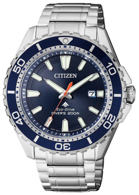  Shop Authentic Citizen Promaster Marine Blue Dial Silver Steel Strap Watch For Men - BN0191-80L - Luxxuri