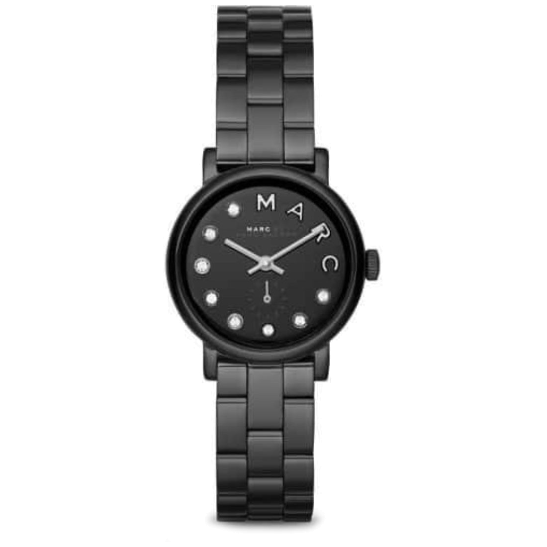 Shop Authentic Marc Jacobs Marc Black Dial Black Steel Strap Watch for Women - MBM8673 - Luxxuri