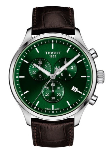  Shop Authentic Tissot Chrono XL Chronograph Classic Green Dial Brown Leather Strap Watch For Men - T116.617.16.091.00 - Luxxuri