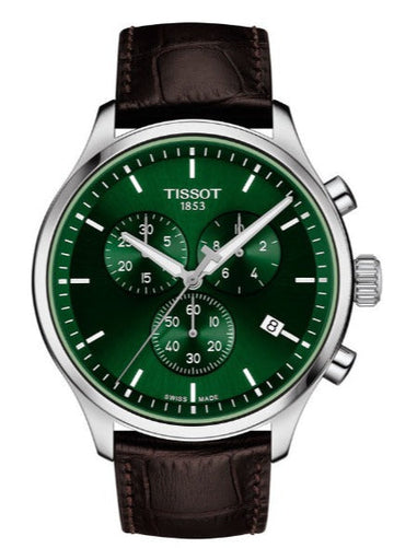  Shop Authentic Tissot Chrono XL Chronograph Classic Green Dial Brown Leather Strap Watch For Men - T116.617.16.091.00 - Luxxuri