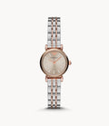 Emporio Armani Gianni T Bar Grey Dial Two Tone Steel Strap Watch For Women - AR1841