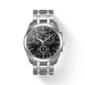  Shop Authentic Tissot Couturier Chronograph Black Dial Silver Steel Strap Watch For Men - T035.617.11.051.00 - Luxxuri