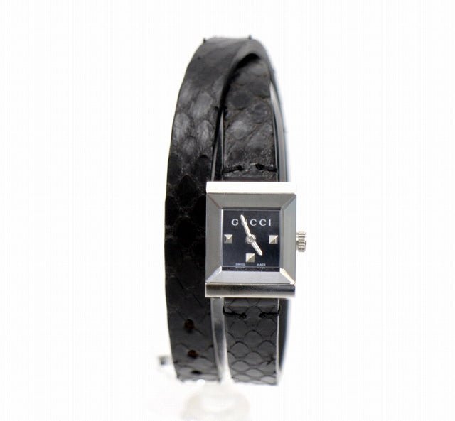  Shop Authentic Gucci G-Frame Black Dial Black Leather Strap Watch For Women - YA128526 - Luxxuri