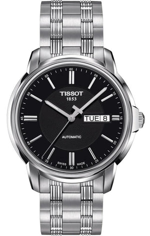  Shop Authentic Tissot Automatics III Black Dial Silver Steel Strap Watch For Men - T065.430.11.051.00 - Luxxuri
