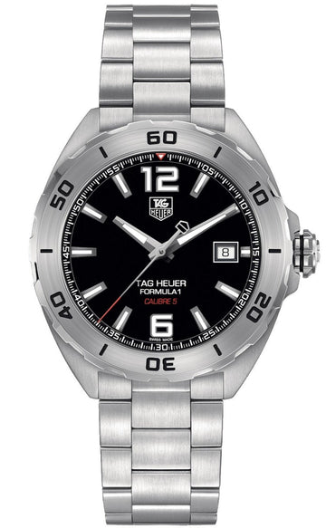 Shop Authentic Tag Heuer Formula 1 Automatic Black Dial Silver Steel Strap Watch for Men - WAZ2113.BA0875 - Luxxuri