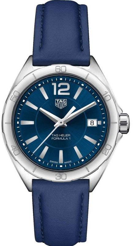  Shop Authentic Tag Heuer Formula 1 Quartz Blue Dial Blue Leather Strap Watch for Women - WBJ1312.FC8231 - Luxxuri