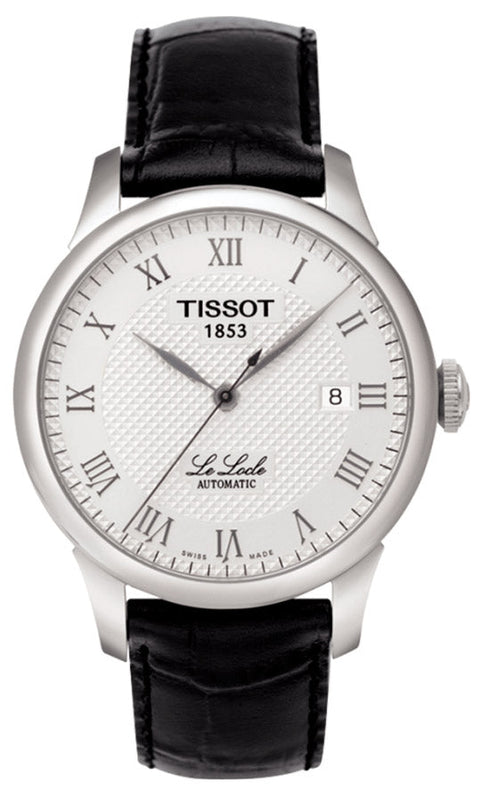  Shop Authentic Tissot T Classic Le Locle Automatic Silver Dial Black Leather Strap Watch For Men - T41.1.423.33 - Luxxuri