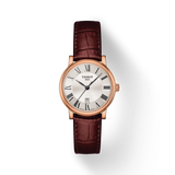  Shop Authentic Tissot Carson Premium Lady Silver Dial Brown Leather Strap Watch For Women - T122.210.36.033.00 - Luxxuri