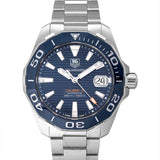  Shop Authentic Tag Heuer Aquaracer Calibre 5 Blue Dial Silver Steel Strap Watch for Men - WAY211C.BA0928 - Luxxuri