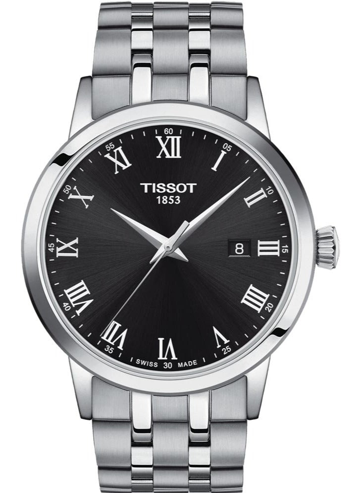  Shop Authentic Tissot Classic Dream Black Dial Silver Steel Strap Watch For Men - T129.410.11.053.00 - Luxxuri