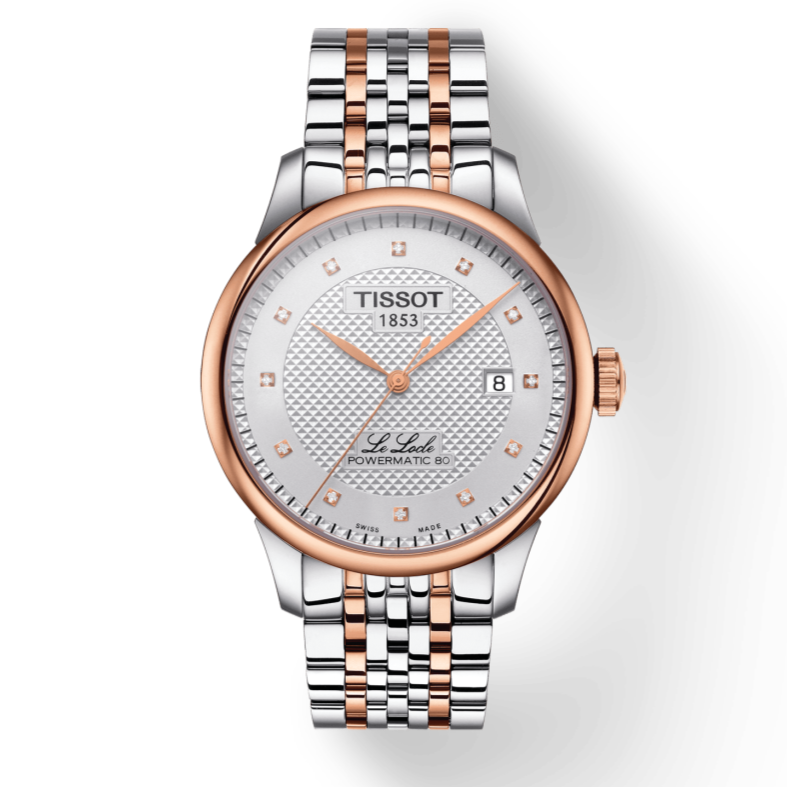  Shop Authentic Tissot Le Locle Powermatic 80 Silver Dial Two Tone Steel Strap Watch For Men - T006.407.22.036.01 - Luxxuri